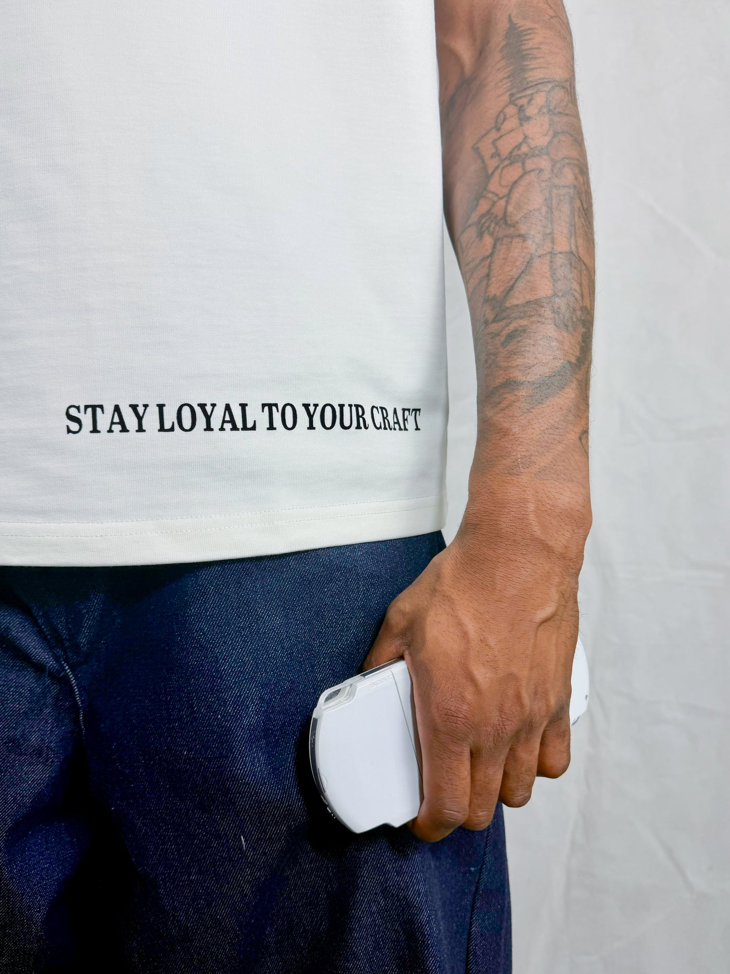 Short Sleeve Off White Tee