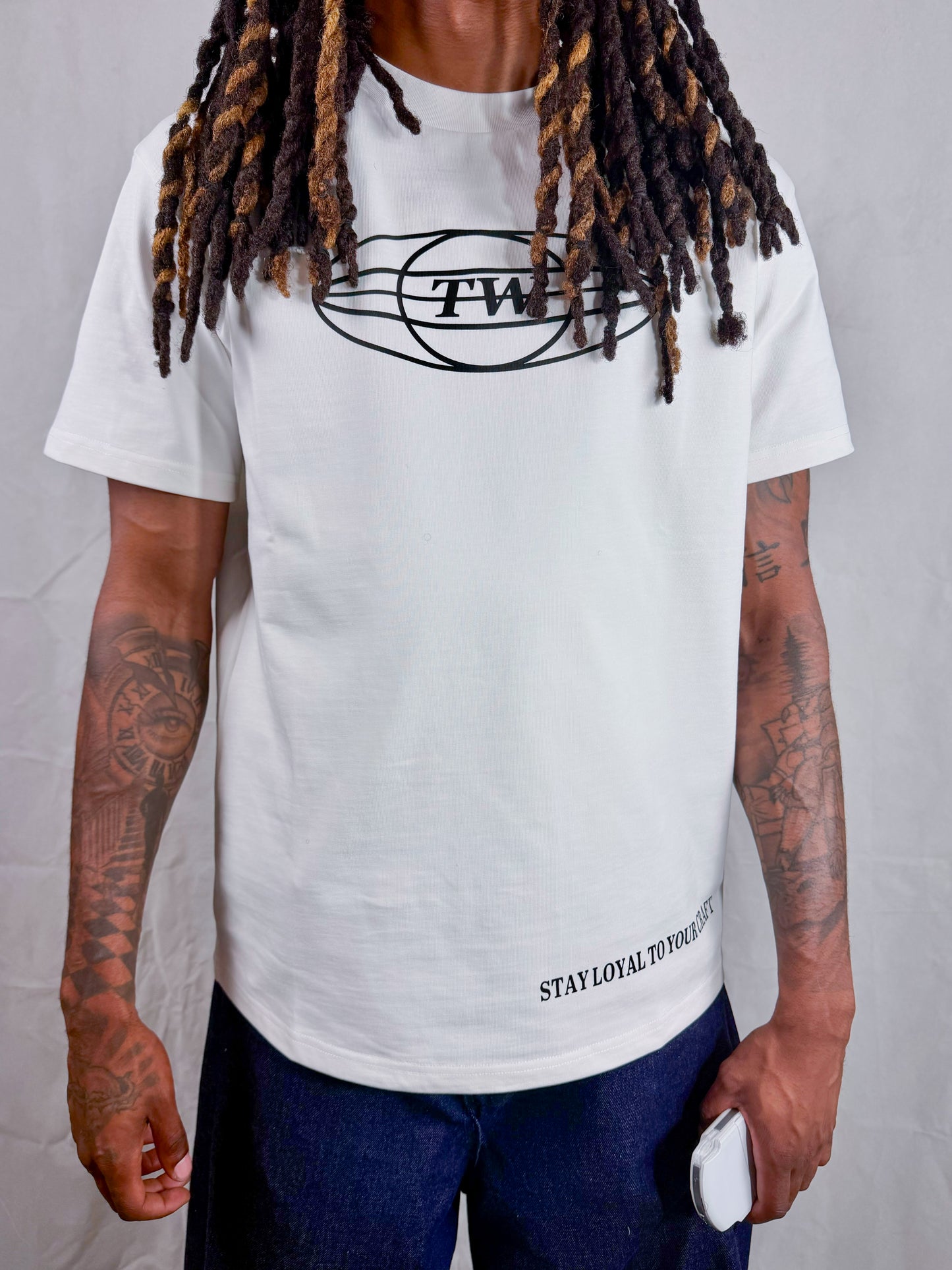 Short Sleeve Off White Tee